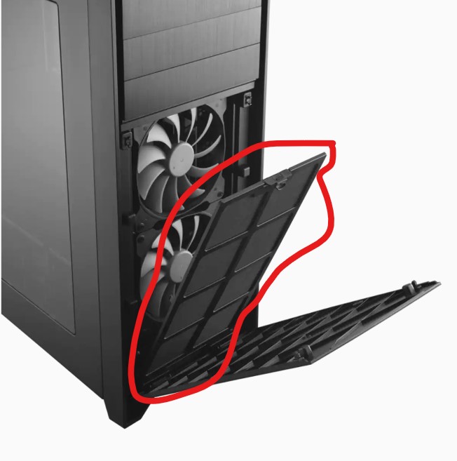 Front Removable Plastic Dust Filter Cover 4 Corsair Obsidian 750D Computer Case - Image 8