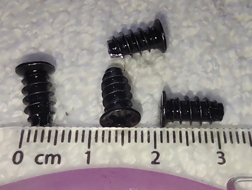 Lot of 4 Black Steel Case Cooling Fan Screws 4 Corsair Desktop PC Computer Cases