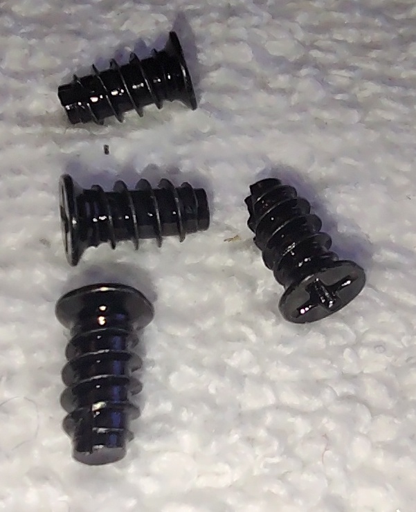 Lot of 4 Black Steel Case Cooling Fan Screws 4 Corsair Desktop PC Computer Cases - Image 2