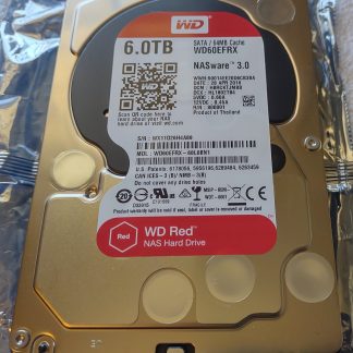 Western Digital Red NAS 6TB 3.5" Desktop SATA Hard Disk Drive WD60EFRX-68L0BN1