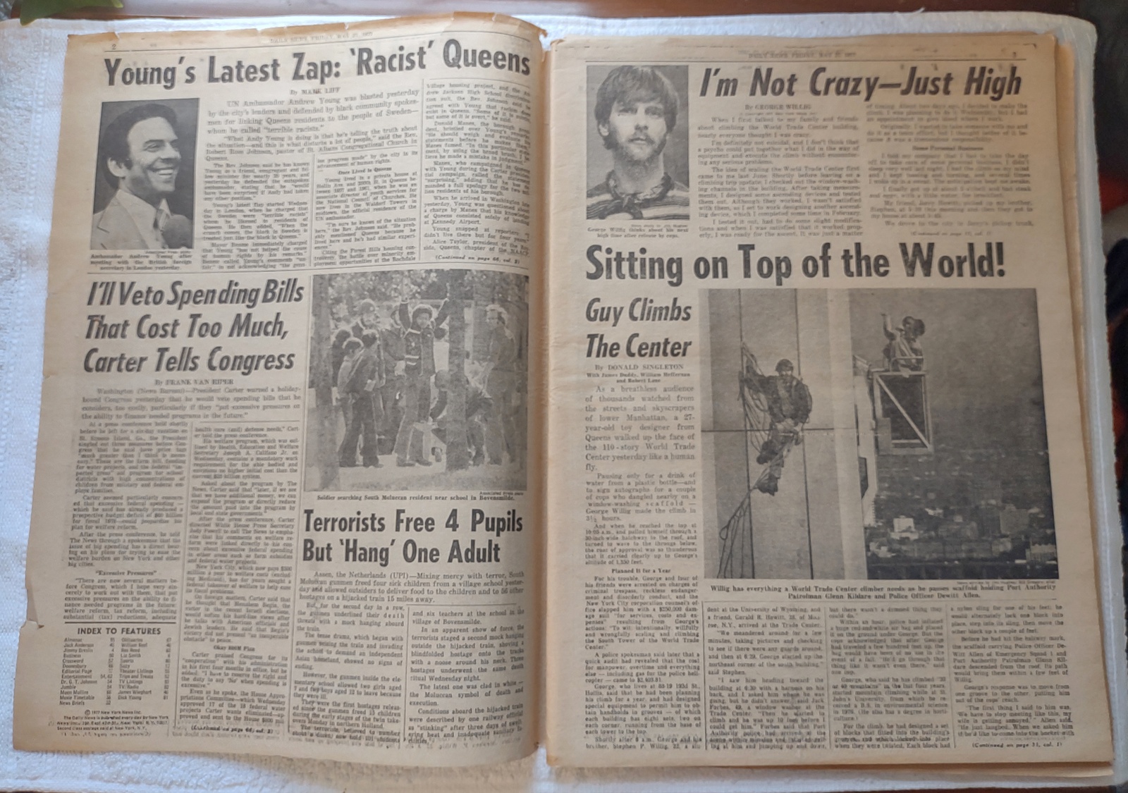 New York Daily News 27 May 1977 Star Wars Full Page Ad George Willig Human Fly - Image 4