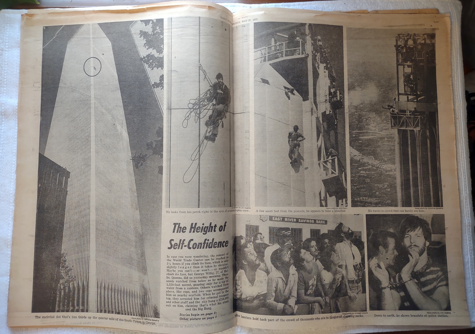 New York Daily News 27 May 1977 Star Wars Full Page Ad George Willig Human Fly - Image 14