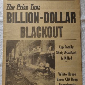 New York Daily News July 16 1977 NYC Billion-Dollar Blackout, Looting, CIA Drugs