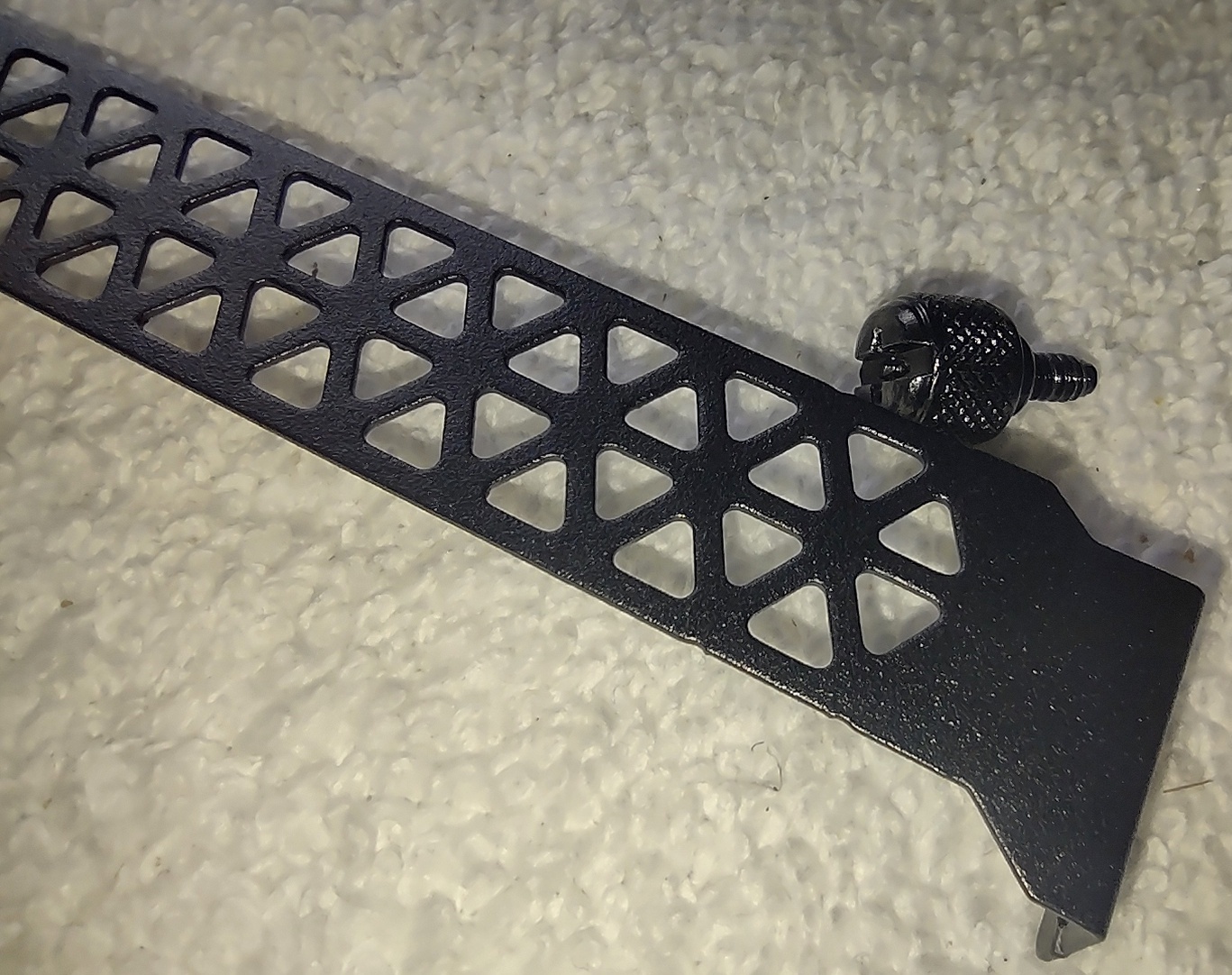 Black Steel Vented PCIe Slot Cover Bracket for Corsair iCUE 4000X 4000D Airflow - Image 3