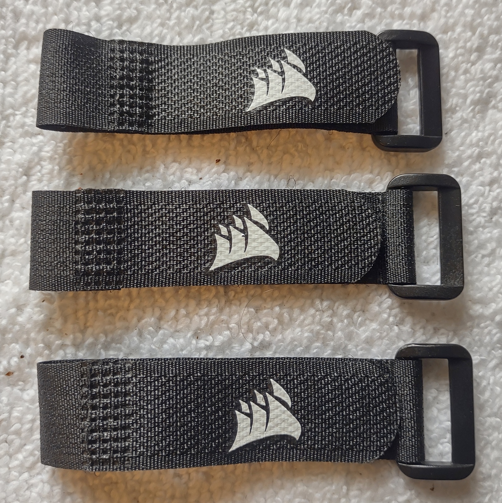 Lot 3 Corsair RapidRoute Hook/Loop Cable Ties 4 4000D X Airflow Computer Cases