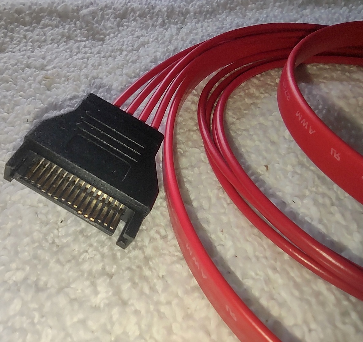 Red Internal SATA Hard Drive Hot Swap Plug Cable Adapter for Corsair Carbide Air 540 - Image 3