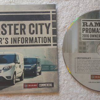 ISO Image of 2016 RAM Promaster City Owner's Information Manual DVD