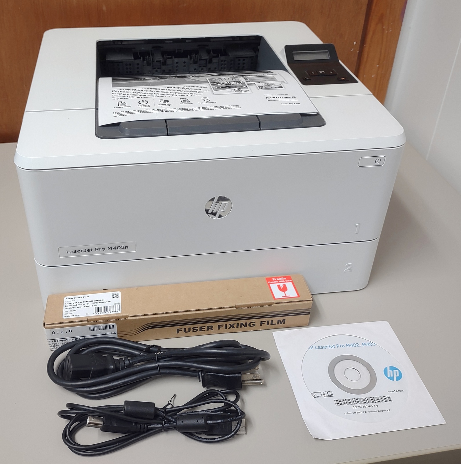 HP LaserJet Pro M402n B/W Network USB Laser Printer for PARTS / REPAIR 2016