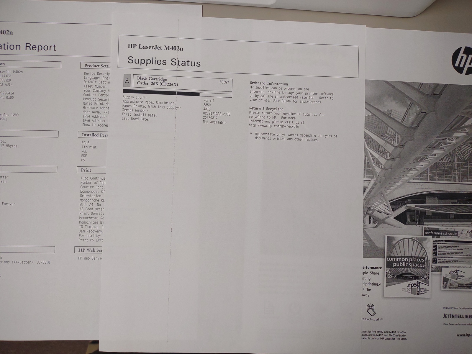 HP LaserJet Pro M402n B/W Network USB Laser Printer for PARTS / REPAIR 2016 - Image 5