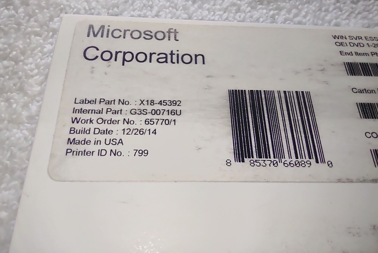 Microsoft Windows Server 2012 R2 Essentials 64bit x64 OEM Original Install Disc NEW - Image 3