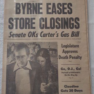 New York Daily News February 1 1977 Snow Cold Freeze Disaster OJ Simpson Evel