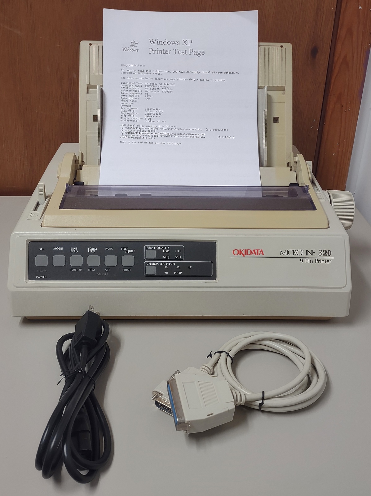 Okidata Microline 320 Dot Matrix Tractor or Friction Feed Parallel Port Printer