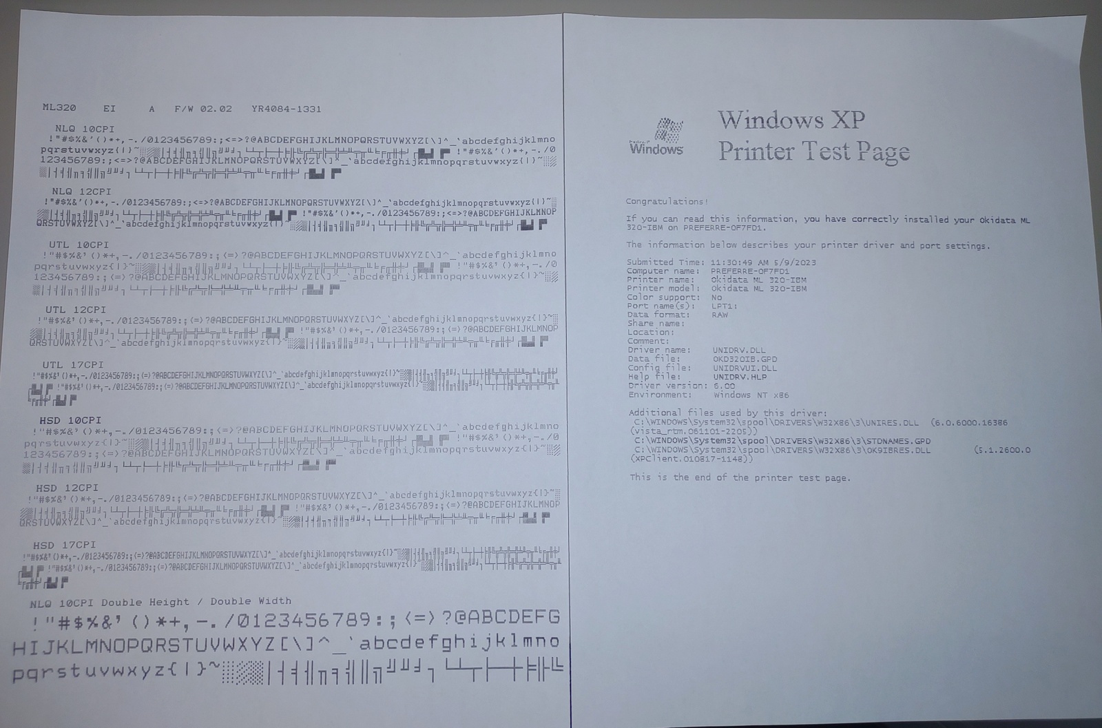 Okidata Microline 320 Dot Matrix Tractor or Friction Feed Parallel Port Printer - Image 5