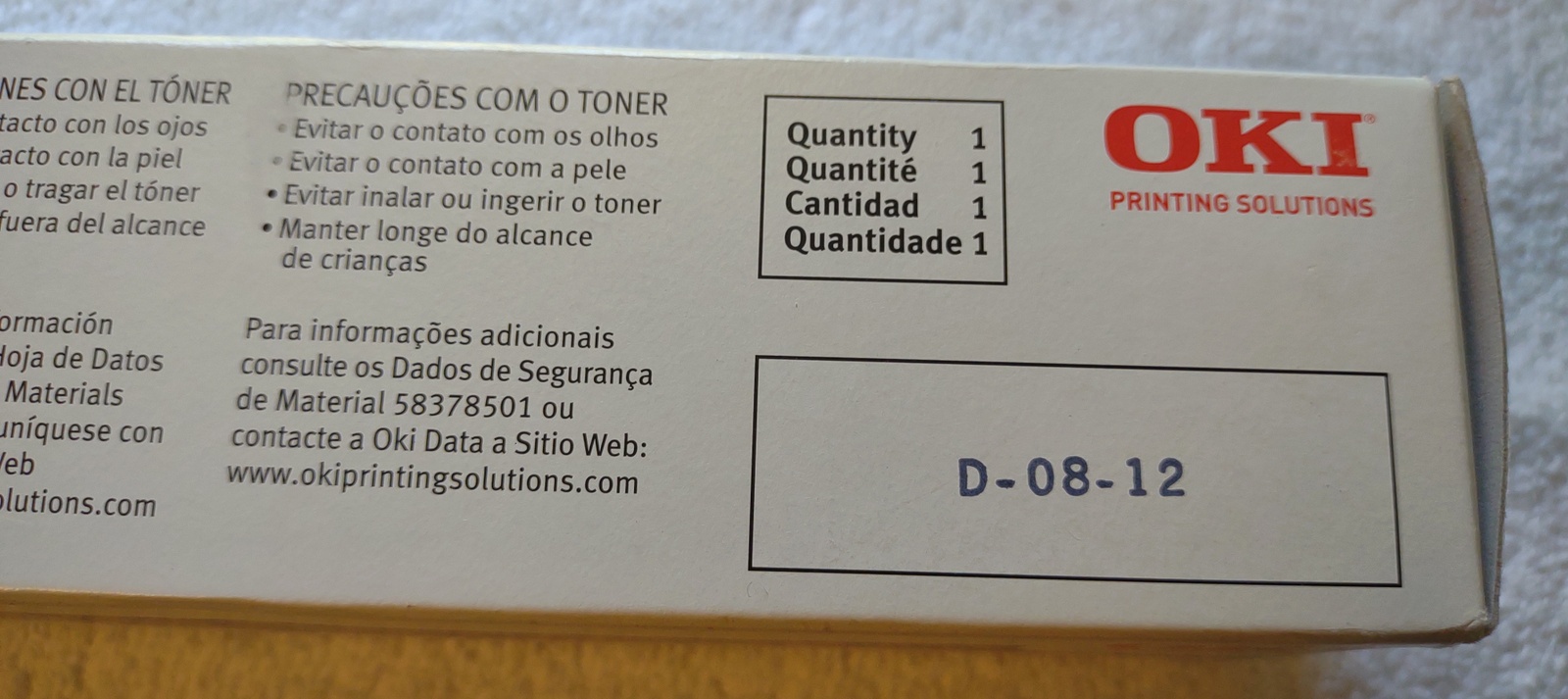 Oki OEM Genuine B4600 43502001 Monochrome Black Printer Toner Cartridge NOS 2012 - Image 7