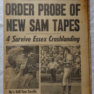 New York Daily News 22 August 1977 Son of Sam David Berkowitz Tom Nancy Seaver