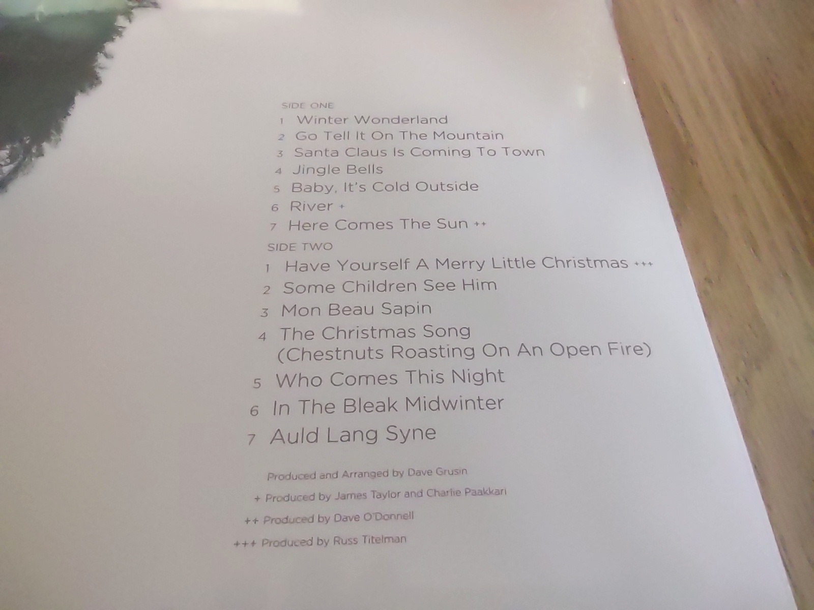 James Taylor At Christmas Vinyl Record 12" 33RPM Universal 2016 New in Plastic - Image 7