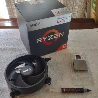 AMD Ryzen 5 2400G APU CPU Socket AM4 Processor YD2400C5FBBOX w/ Heatsink, Fan
