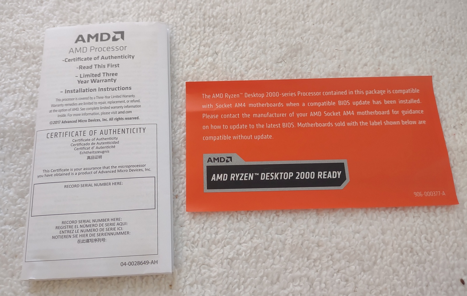 AMD Ryzen 5 2400G APU CPU Socket AM4 Processor YD2400C5FBBOX w/ Heatsink, Fan - Image 7