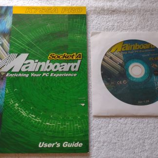 Original Manual User's Guide, Driver CD Disc for ECS K7S5A Pro Motherboard 2002