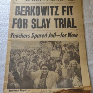 New York Daily News October 22 1977 Son of Sam David Berkowitz Fit For Trial