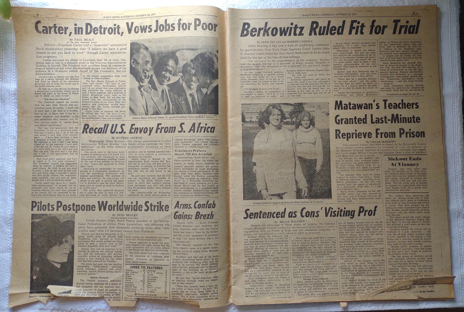 New York Daily News October 22 1977 Son of Sam David Berkowitz Fit For Trial - Image 5