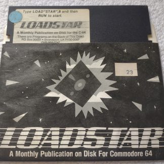 Loadstar Magazine 23? for Commodore 64 C64 5.25" Diskette, Sleeve Disc Disk 198?