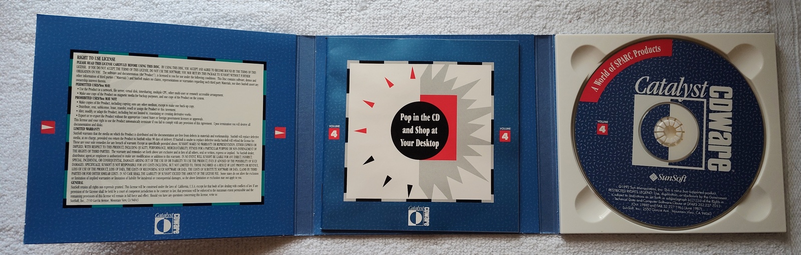 SunSoft Sun Microsystems Sparc Catalyst CDWare Original Disk, Booklet Vol 4 1992 - Image 5