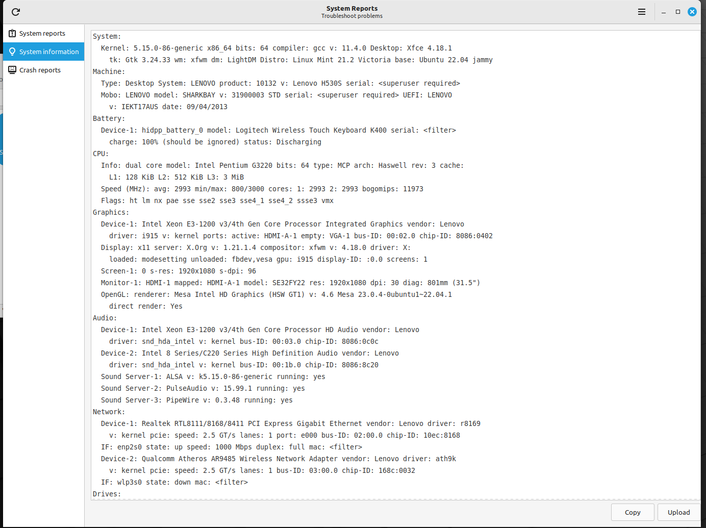 Lenovo H530s SFF Small Form Factor Desktop PC 4GB 256GB SSD Linux Mint 21.2 xfce - Image 10