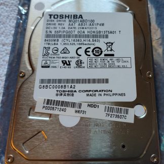 Toshiba 1000GB 1TB Laptop 9mm 2.5" SATA Hard Disk Drive MQ01ABD100 25 May 2015