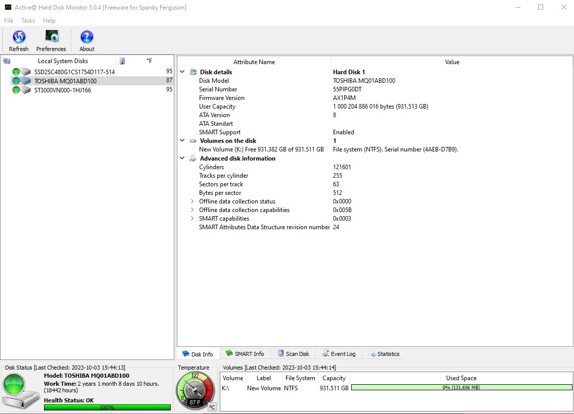 Toshiba 1000GB 1TB Laptop 9mm 2.5" SATA Hard Disk Drive MQ01ABD100 25 May 2015 - Image 5