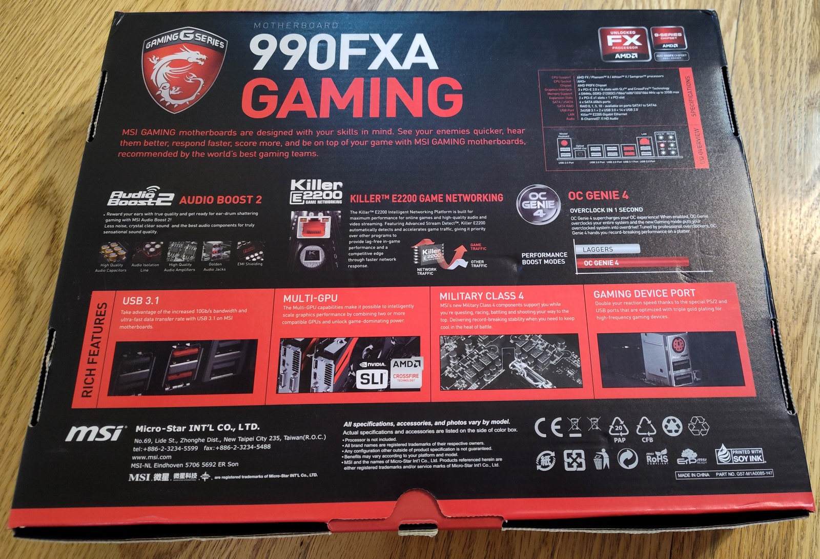 MSI 990FXA-GAMING Motherboard AMD FX-8350 CPU 16GB Crucial DDR3 RAM Kit TPM 2015 - Image 14