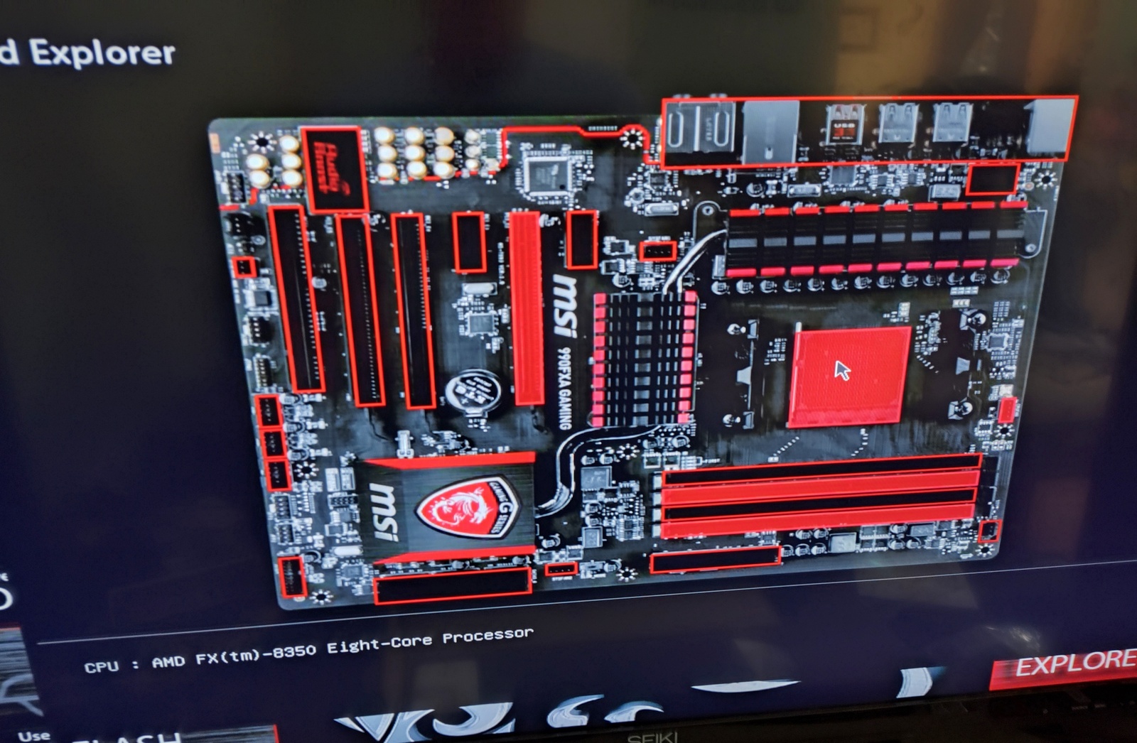 MSI 990FXA-GAMING Motherboard AMD FX-8350 CPU 16GB Crucial DDR3 RAM Kit TPM 2015 - Image 18