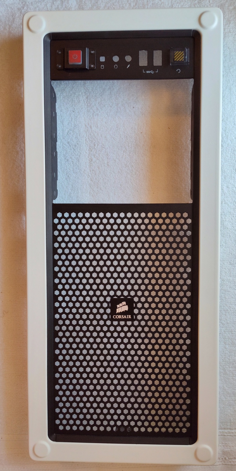 White Steel Metal Front Panel Fascia Cover For Corsair Vengeance C70 PC Cases