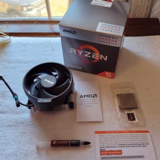 AMD Ryzen 5 3400G CPU APU Socket AM4 Processor YD3400C5FHBOX w/ Heatsink, Fan