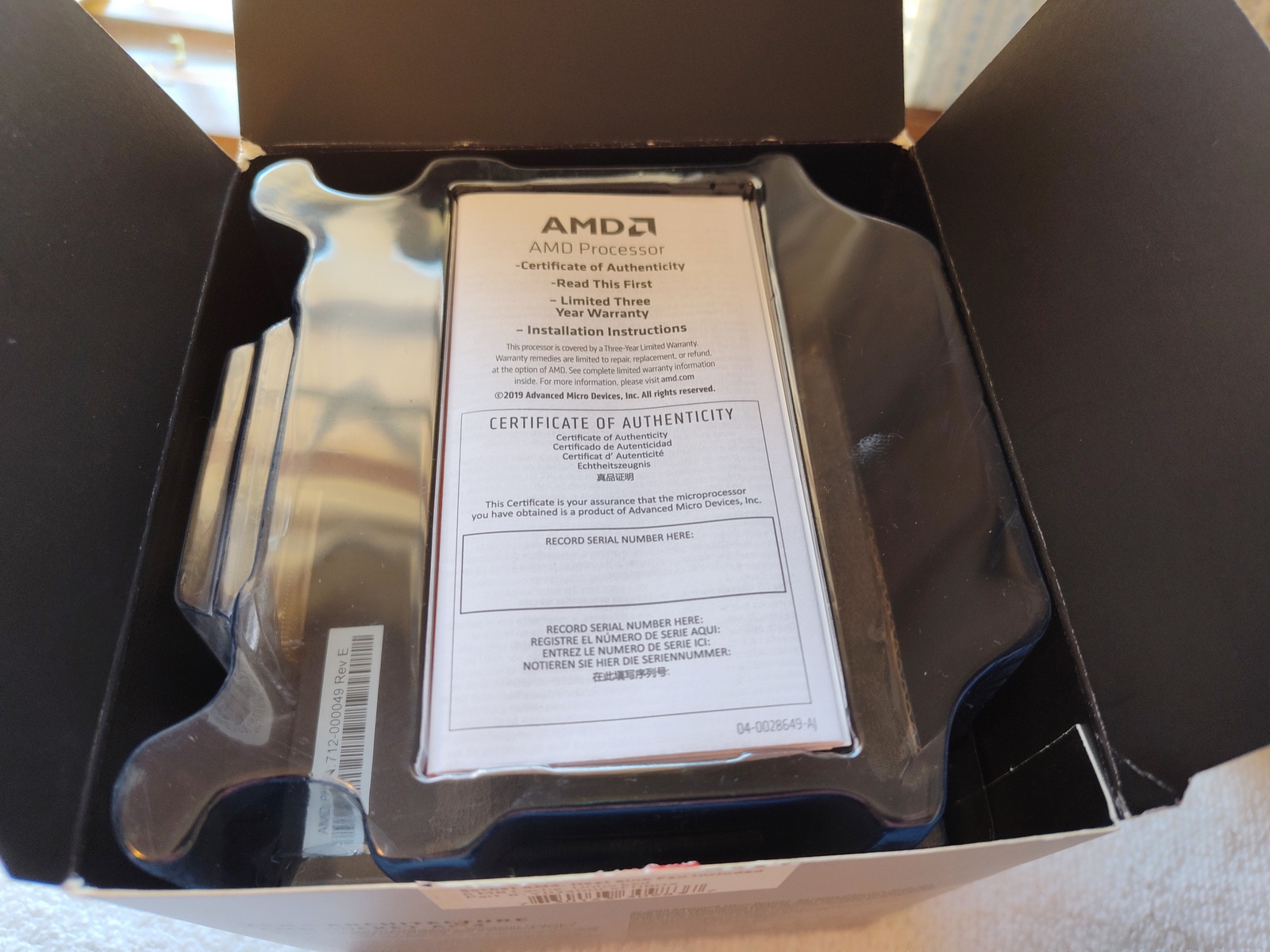 AMD Ryzen 5 3400G CPU APU Socket AM4 Processor YD3400C5FHBOX w/ Heatsink, Fan - Image 7