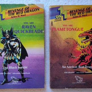 Revenge of Red Dragon Flametongue Raven Choose Adventure GameBooks Set 1985