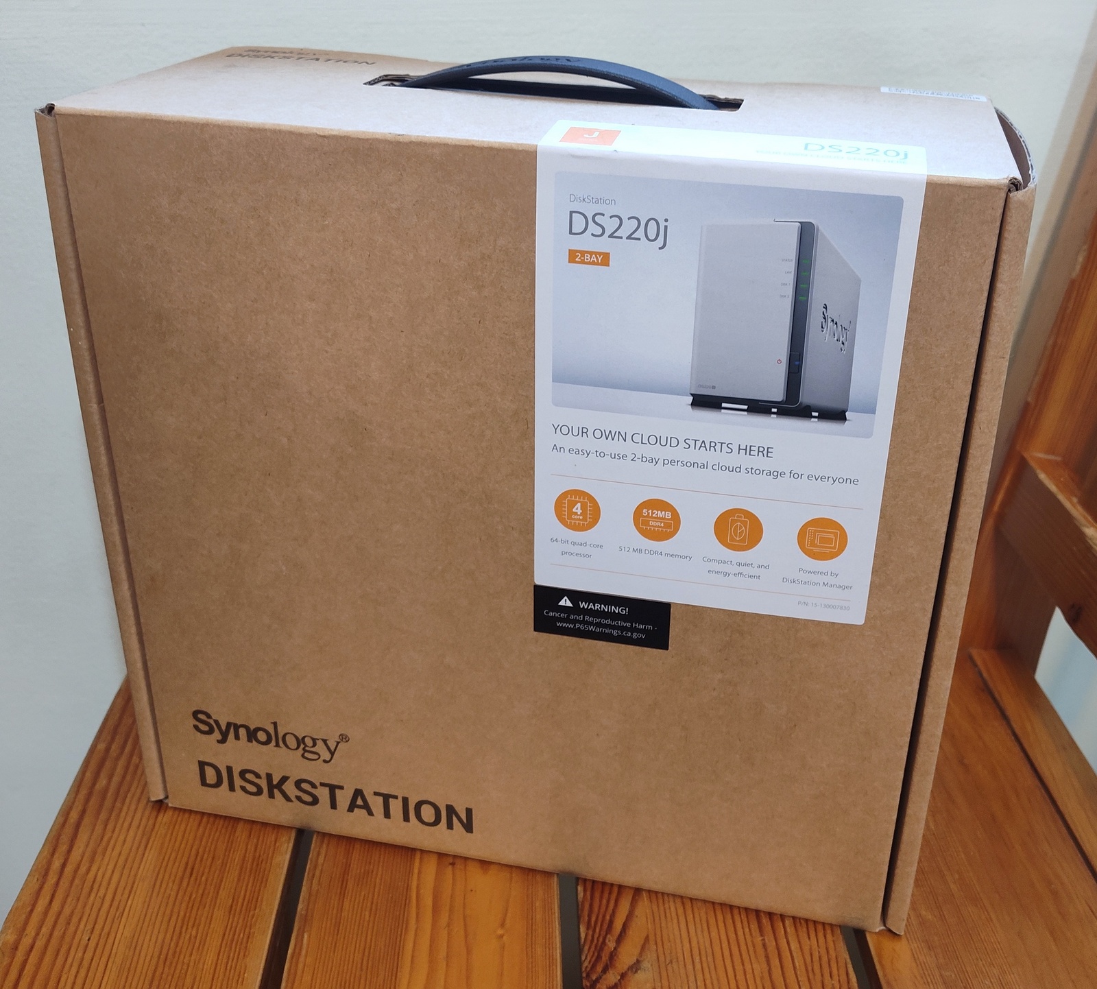 New in Box Old Stock Synology DS220J 2-Bay Diskless NAS Network Attached Storage