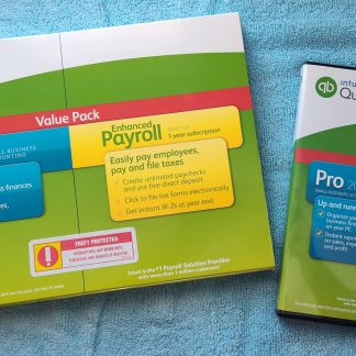 Intuit Quickbooks Pro 2015 Desktop Accounting Original Box, Discs, License No.