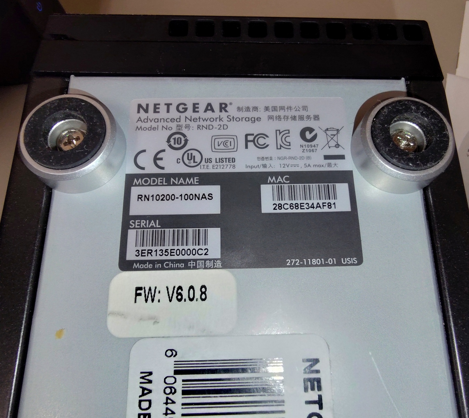 Netgear ReadyNAS RN10200-100NAS 4TB (2 x 2TB) 2-Bay NAS Network Attached Storage - Image 8