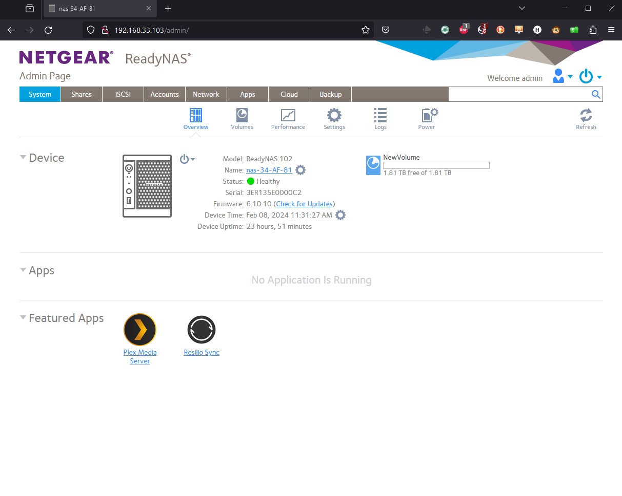 Netgear ReadyNAS RN10200-100NAS 4TB (2 x 2TB) 2-Bay NAS Network Attached Storage - Image 12