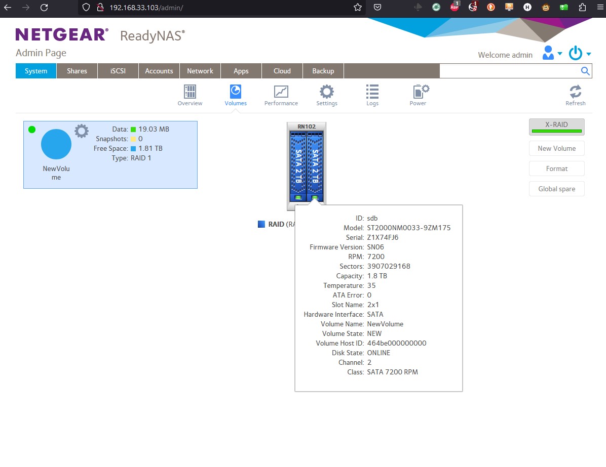 Netgear ReadyNAS RN10200-100NAS 4TB (2 x 2TB) 2-Bay NAS Network Attached Storage - Image 14