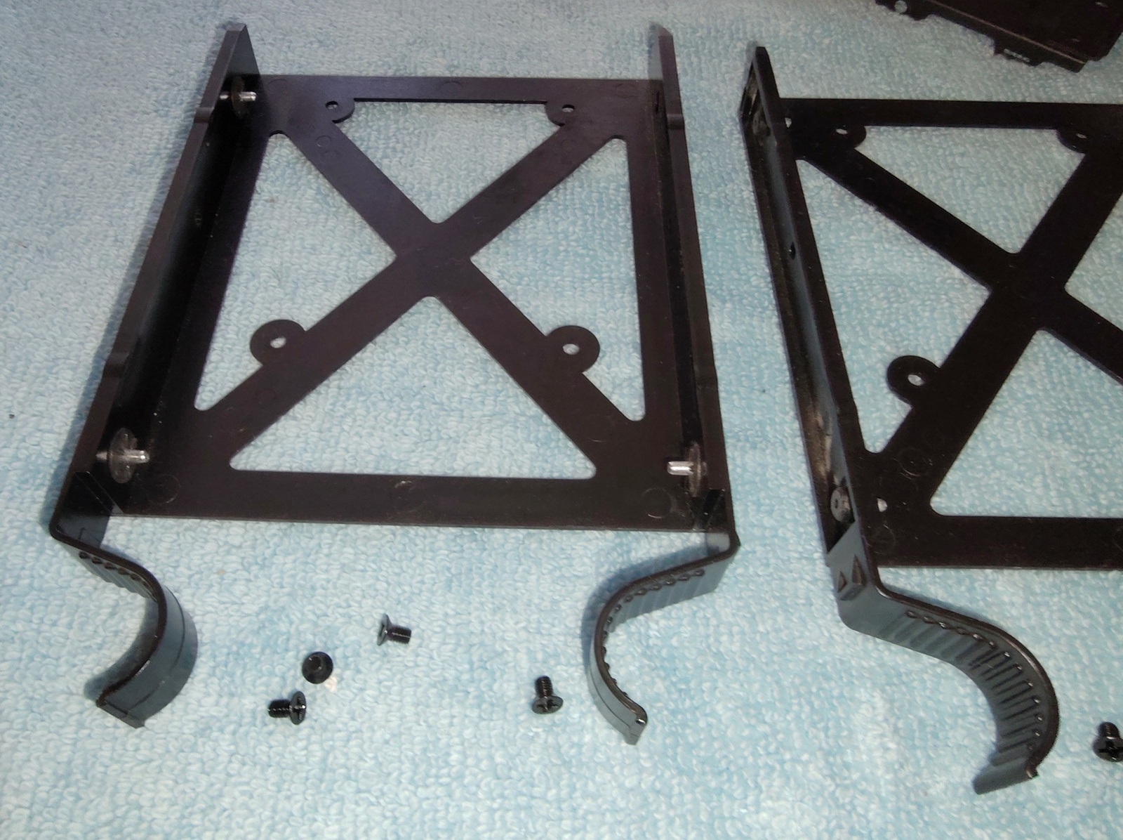 Black Steel 3.5" HDD Hard Disk Drive Bracket Holder 4 Corsair Vengeance C70 Case - Image 2