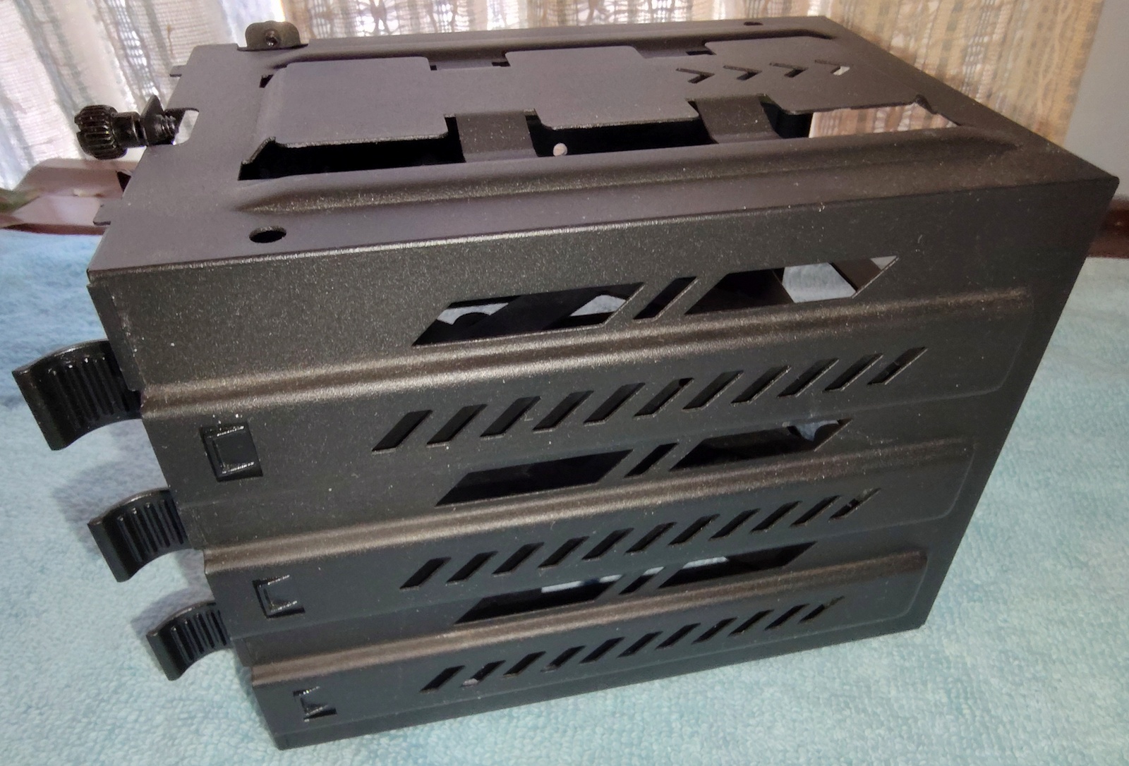 Black Steel 3.5" HDD Hard Disk Drive Bracket Holder 4 Corsair Vengeance C70 Case - Image 7