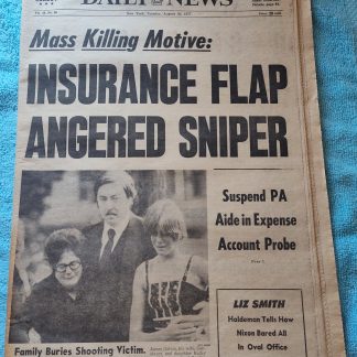 New York Daily News 30 August 1977 New Jersey Sniper Emile Benoist Marlboro Man