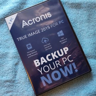 Acronis True Image 2015 For 1 Computer PC Backup Recovery Software w/ Disc, SN