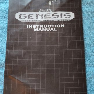 Original Sega Genesis 16-bit Video Game System User's Instruction Manual 1989