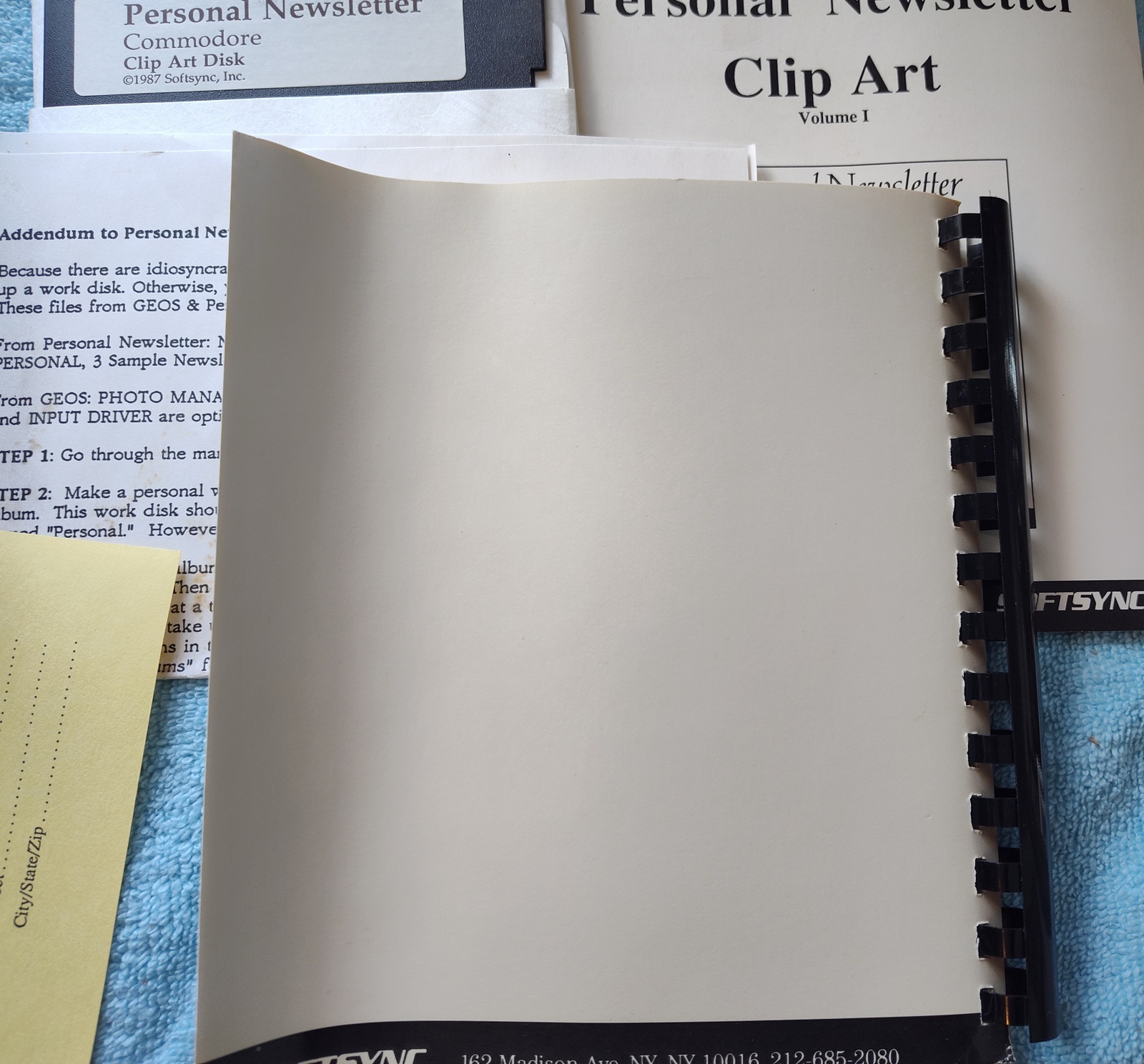 Softsync Personal Newsletter for Commodore 64 128 C64 5.25" Diskettes, Box 1987 - Image 3