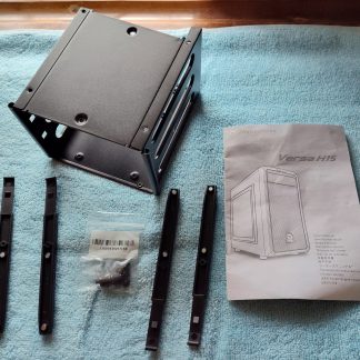 Black 3.5" HDD Hard Disk Drive Bracket Holder 4 Thermaltake Versa H15 w/ Rails