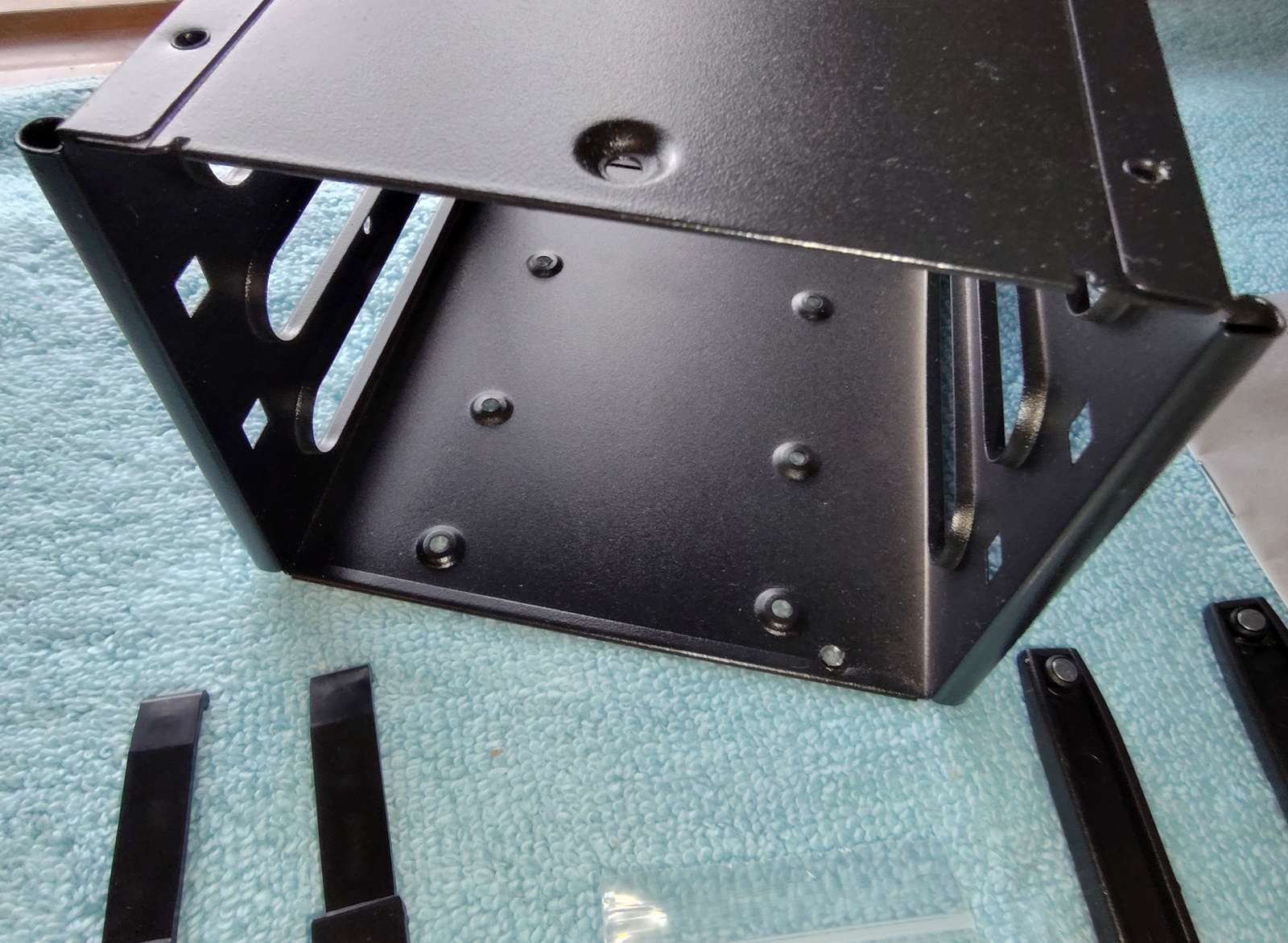 Black 3.5" HDD Hard Disk Drive Bracket Holder 4 Thermaltake Versa H15 w/ Rails - Image 5