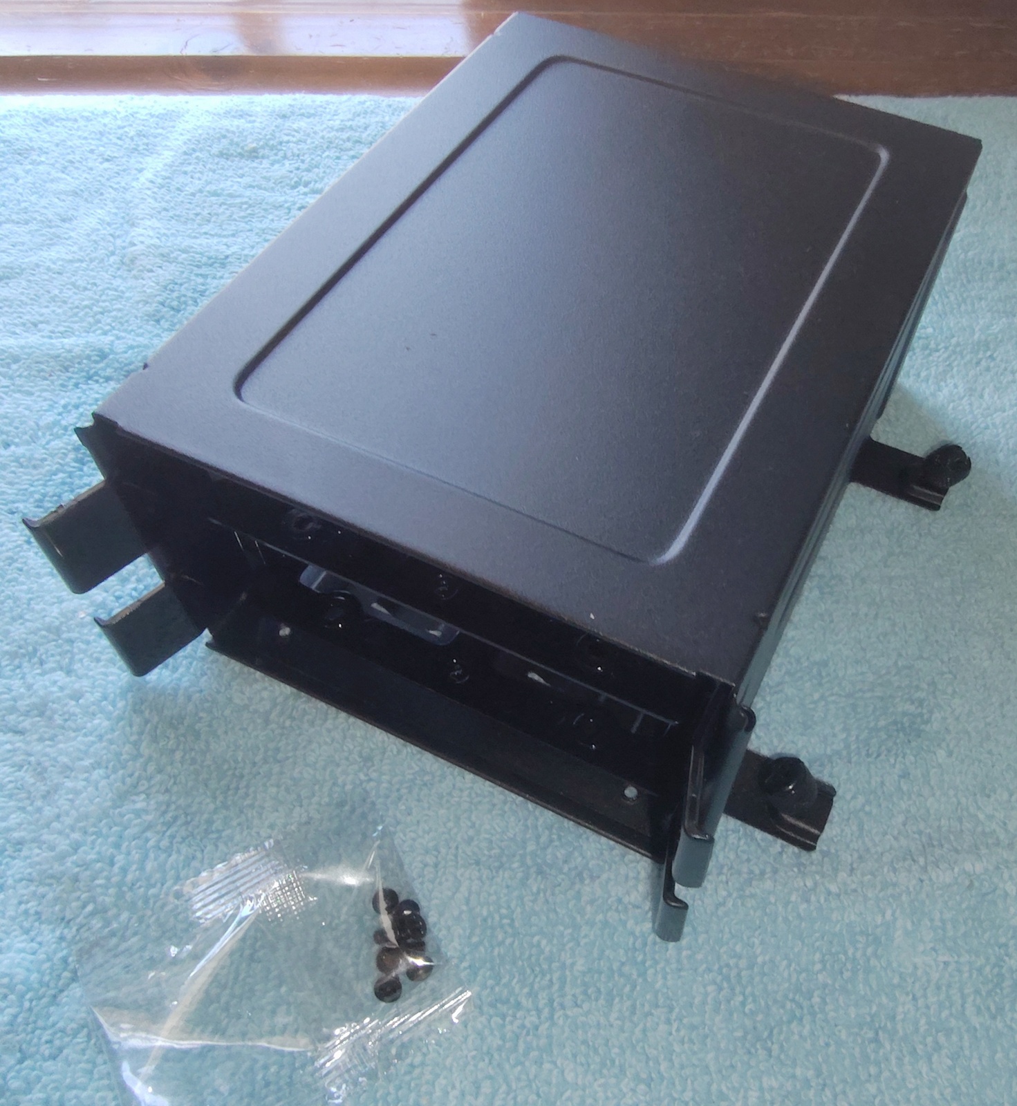 Black HDD SSD Hard Disk Drive Bracket Holder 4 Corsair iCUE 4000D 4000X w/ Sleds